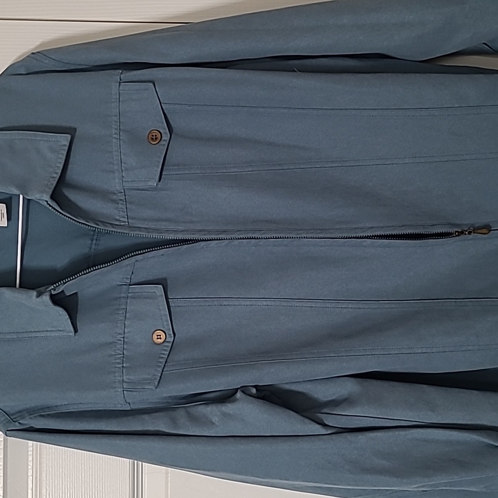 Alfred Dunner Blue Faux Suede Zip-Up Blazer Jacket, 18W, EUC - Picture 5 of 9